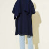 ⁦Side Slit Basic Tunic Navy Blue⁩ - الصورة ⁦3⁩