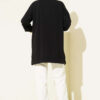 ⁦Ribbon Detail Crew Neck Tunic Black⁩ - الصورة ⁦3⁩