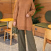 Side Slit Soft Long Knit Tunic Mustard - الصورة 2