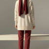 Side Slit Soft Long Knit Tunic Stone - Image 3