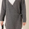 Side-tie Knit Two-Piece Set Smoke - الصورة 4