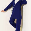 Loose Fit Batwing Sleeve Three-Piece Set Navy Blue - Imagen 6