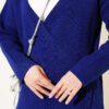Side-tie Knit Two-Piece Set Navy Blue - الصورة 4