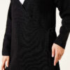 Side-tie Knit Two-Piece Set Black - الصورة 4