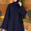 Side-Tie Detail French Terry Tunic Navy Blue – Bild 3