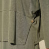 Button-Details Hem French Terry Two-Piece Set Khaki – Bild 4