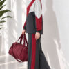Striped Side Detail Embroidered Two-Piece Set Smoke – Bild 3