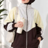 Striped Side Detail Embroidered Two-Piece Set Brown - الصورة 3