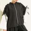 Loose Fit Batwing Sleeve Three-Piece Set Anthracite - Image 2