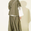 Loose Fit Batwing Sleeve Three-Piece Set Khaki – Bild 3