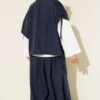 Loose Fit Batwing Sleeve Three-Piece Set Navy Blue - Imagen 3