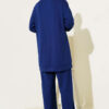 Half-Zip Loysha Striped Two-Piece Set Navy Blue - Afbeelding 3