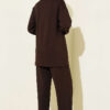 Half-Zip Loisha Tunic Two-Piece Set Brown - Imagen 3