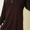 Half-Zip Loisha Tunic Two-Piece Set Brown - Imagen 4