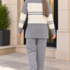 Half-Zip Knit Two-Piece Set Grey - immagine 3
