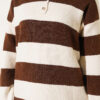Horizontal Striped Button-Detail Knit Sweater Beige - immagine 4
