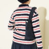 Horizontal Stripe Button-Up Tunic Navy Blue - Imagen 3
