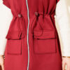 Hooded Scuba Two-Piece Set Burgundy - Afbeelding 4