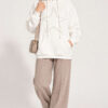 Star-Embroidered French Terry Two-Thread Knit Sweatshirt Ecru – Bild 2
