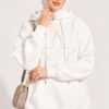 Star-Embroidered French Terry Two-Thread Knit Sweatshirt Ecru – Bild 3