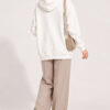 Star-Embroidered French Terry Two-Thread Knit Sweatshirt Ecru – Bild 4