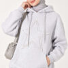 Star-Embroidered French Terry Two-Thread Knit Sweatshirt Grey – Image 3