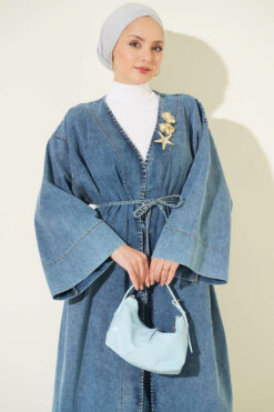 Alternative view of Star Brooch-Detail Two-Piece Set Blue