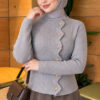 Star-Buttoned Knit Cardigan Grey - Image 3