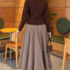 Star-Buttoned Knit Cardigan Brown - Image 4