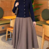 Star-Buttoned Knit Cardigan Navy Blue - Image 2