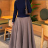 Star-Buttoned Knit Cardigan Navy Blue - Image 4