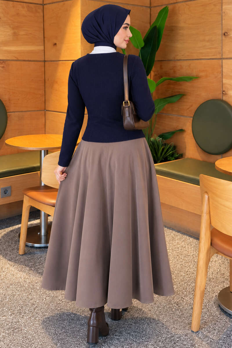 Star-Buttoned Knit Cardigan Navy Blue - Image 4