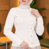 Star-Buttoned Knit Cardigan Stone – Bild 3