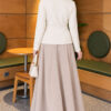 Star-Buttoned Knit Cardigan Stone – Bild 4