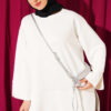 Split-Detail Modal Tunic Ecru