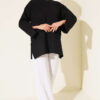 Split-Detail Modal Tunic Black - Imagen 2