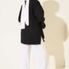 Split-Detail Modal Tunic Black - Imagen 3