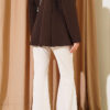 Chain Belted Flared Pants Beige - immagine 3