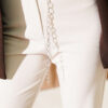 Chain Belted Flared Pants Beige - immagine 4
